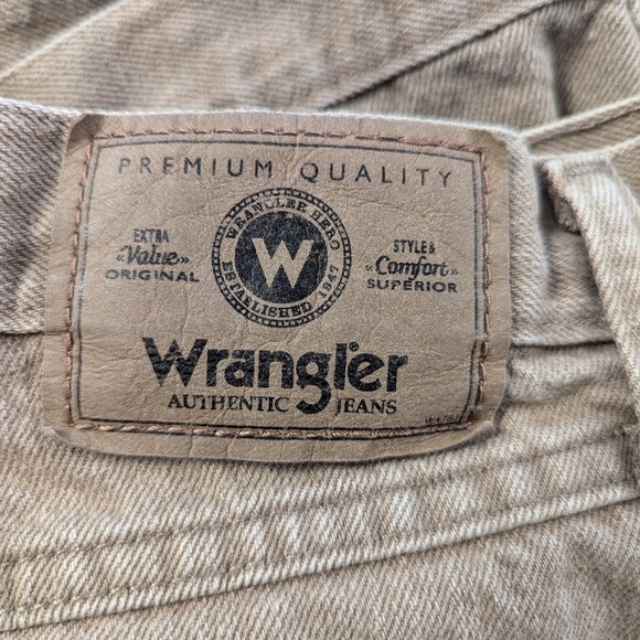Wrangler Tan Straight Leg Jeans 36W × 30L - Picture 3 of 5
